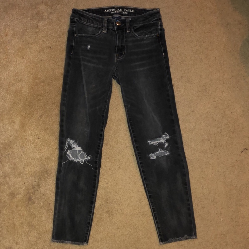 Dark Gray Hi Rise Jegging Crop SIZE 00